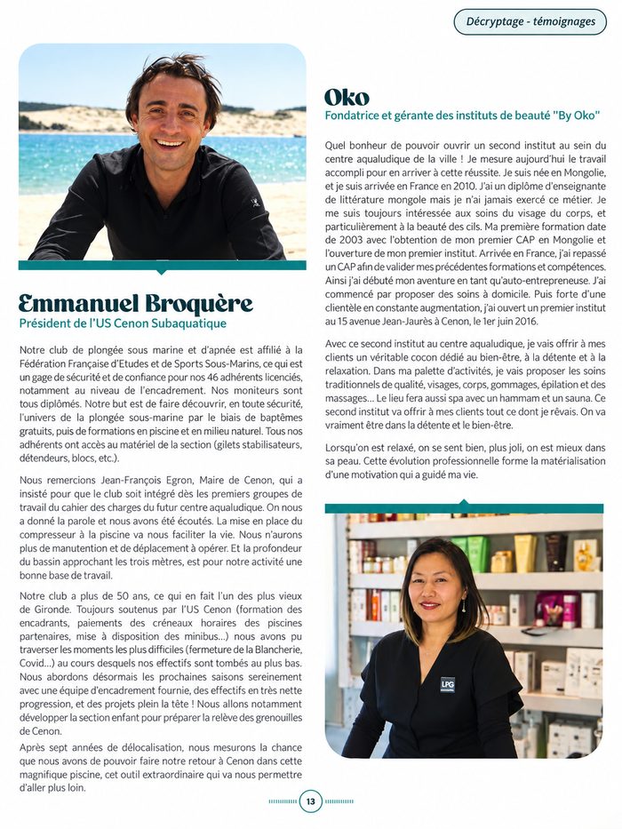 Portrait d'Oko dans la rubrique Décryptage du magazine municipal