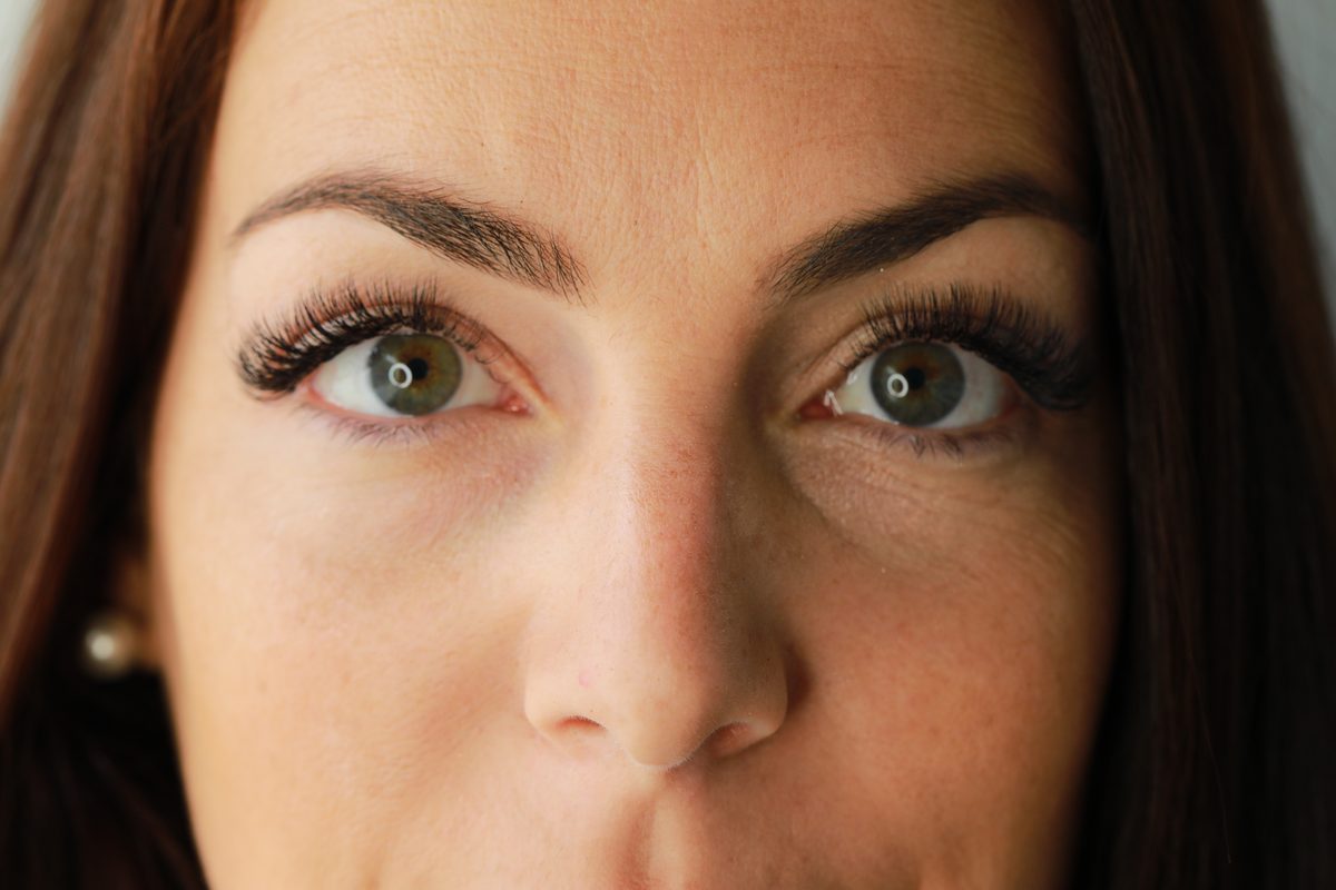 Résultat d'une pose d'extensions de cils